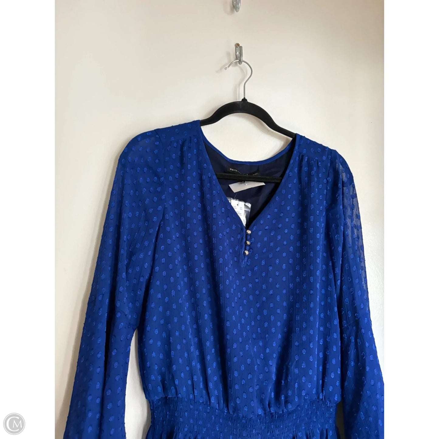 Dress Work By White House Black Market In Blue, Size: M