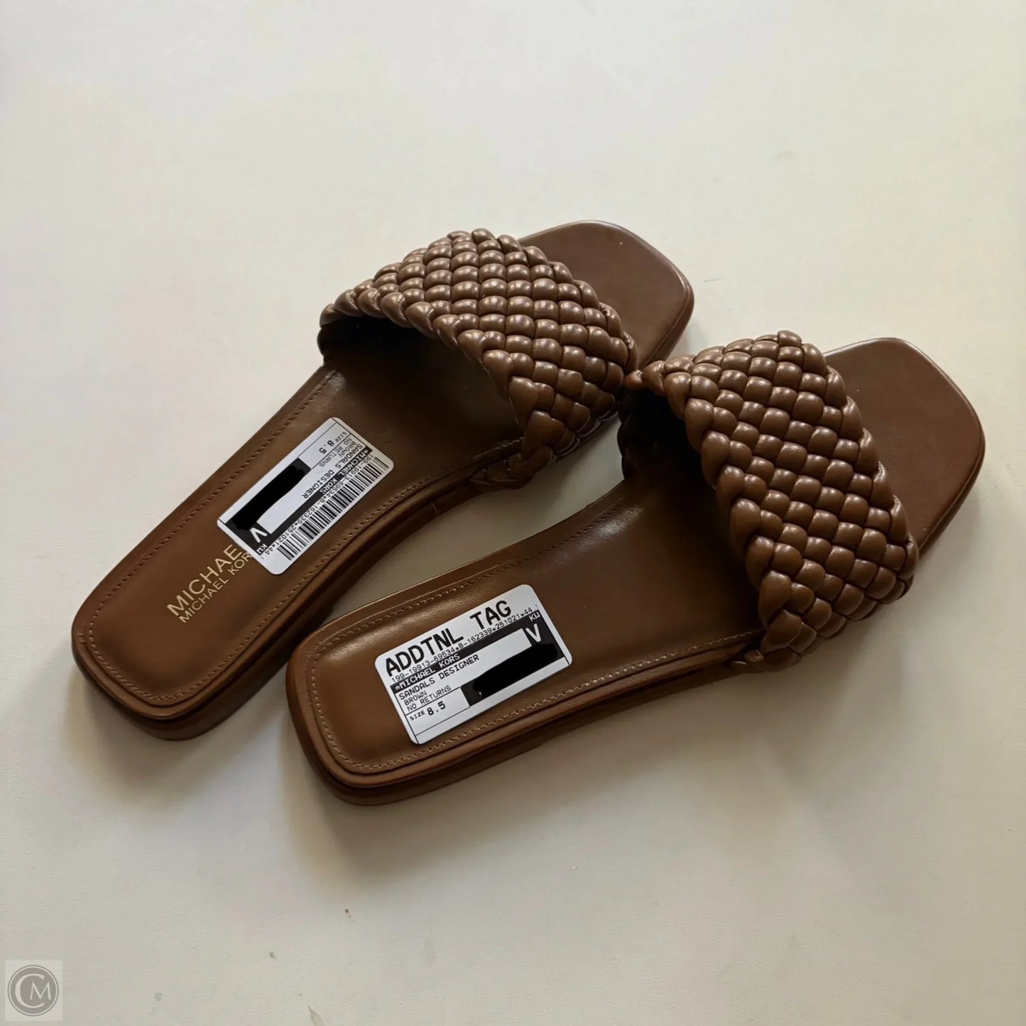 Sandals Designer By Michael Kors In Brown, Size: 8.5