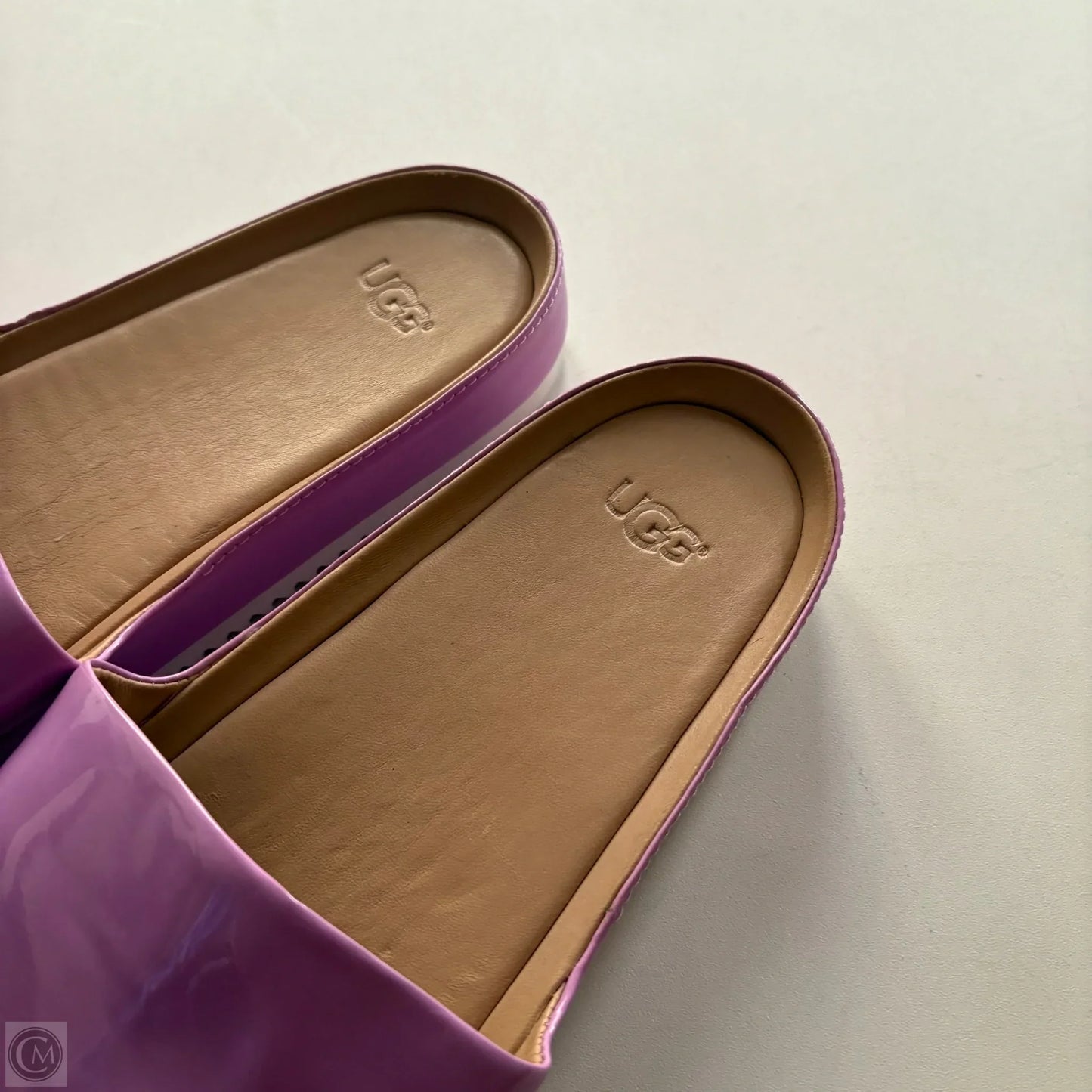 Sandals Designer By Ugg In Purple, Size: 6.5