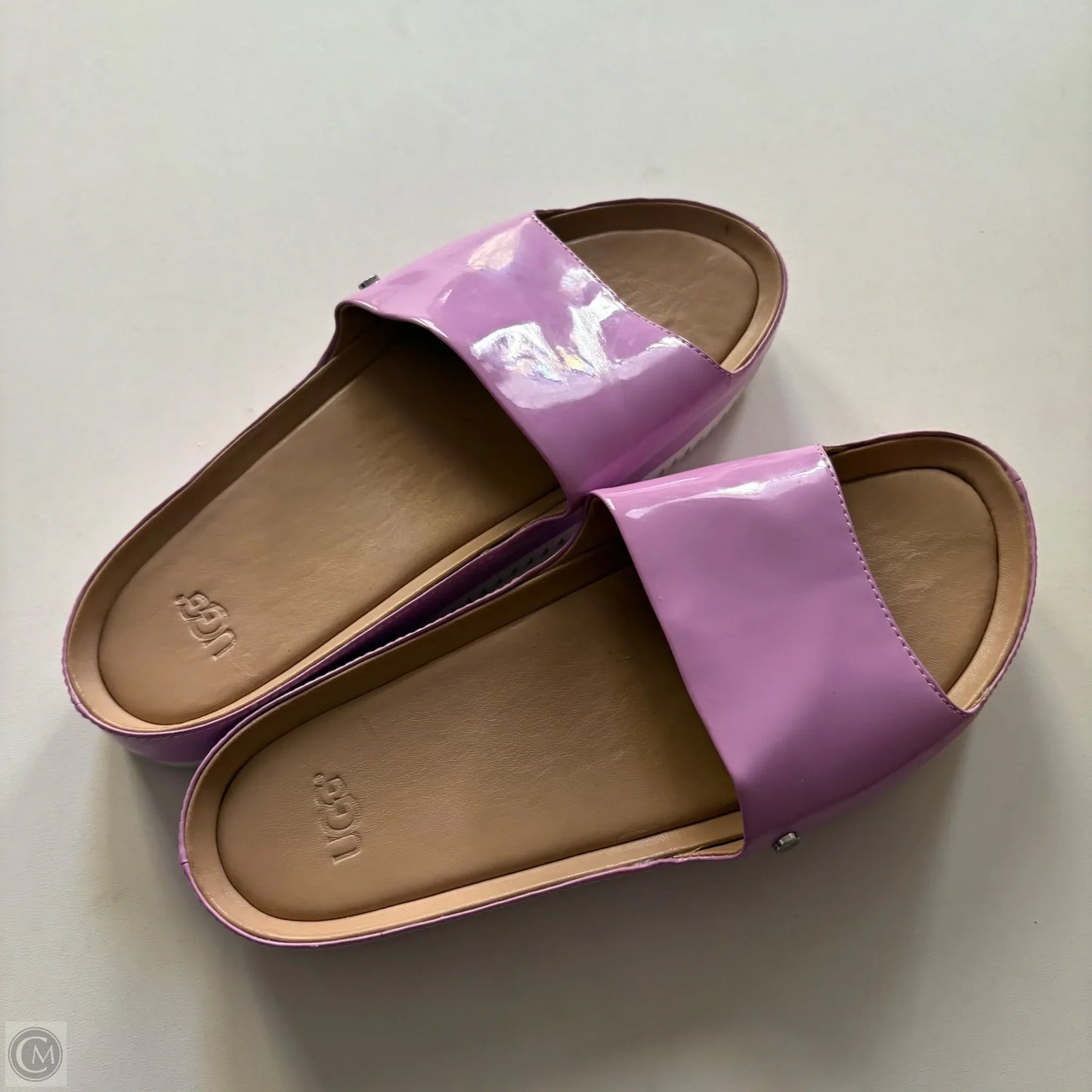 Sandals Designer By Ugg In Purple, Size: 6.5