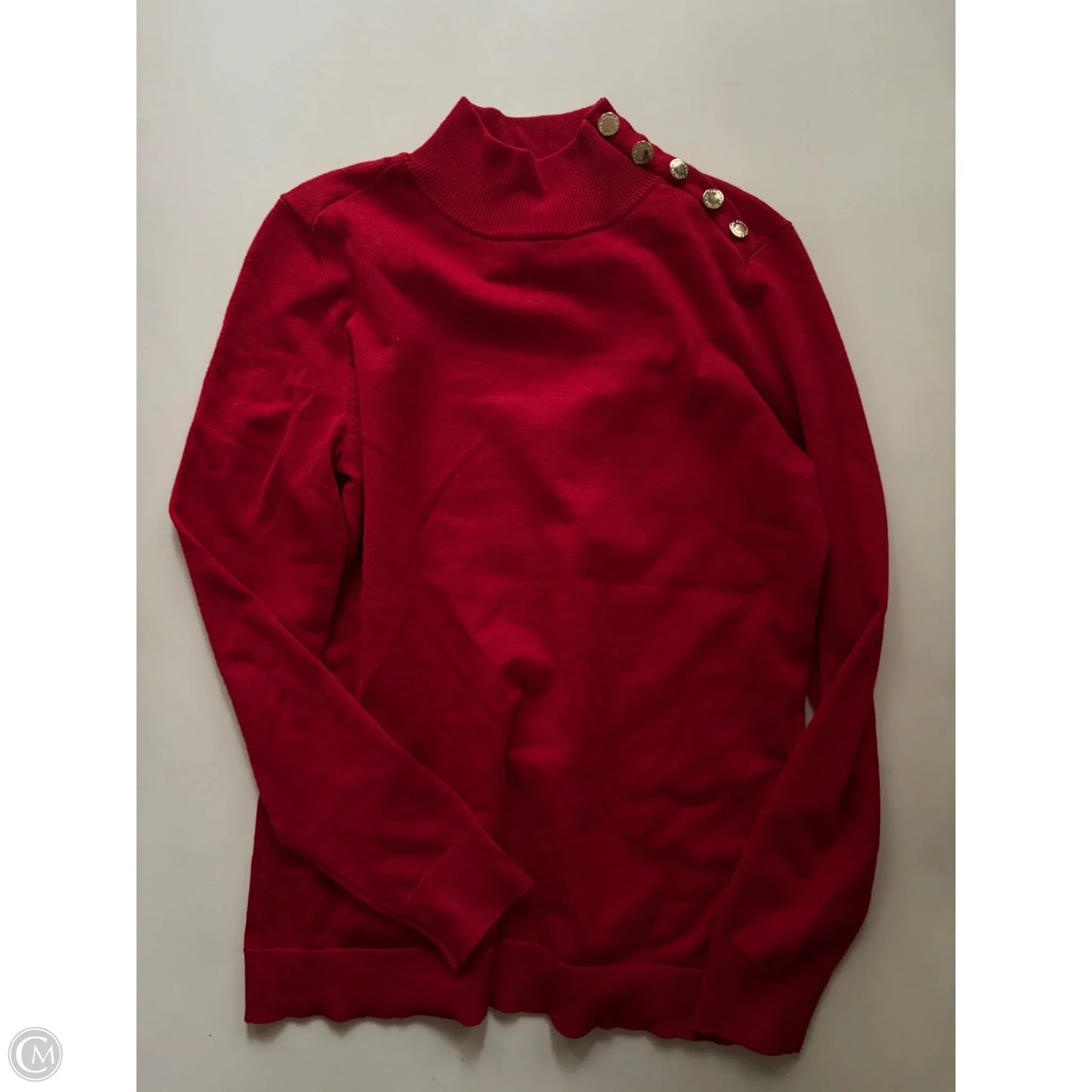 Sweater By Calvin Klein In Red, Size: S