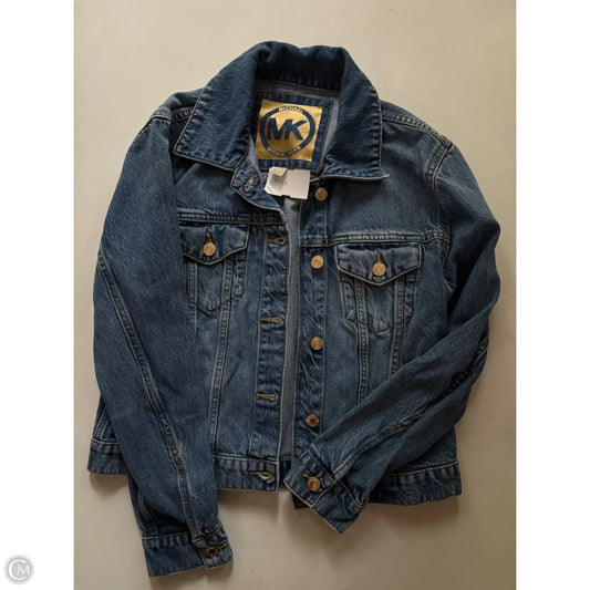 Jacket Designer By Michael Kors In Blue, Size: M
