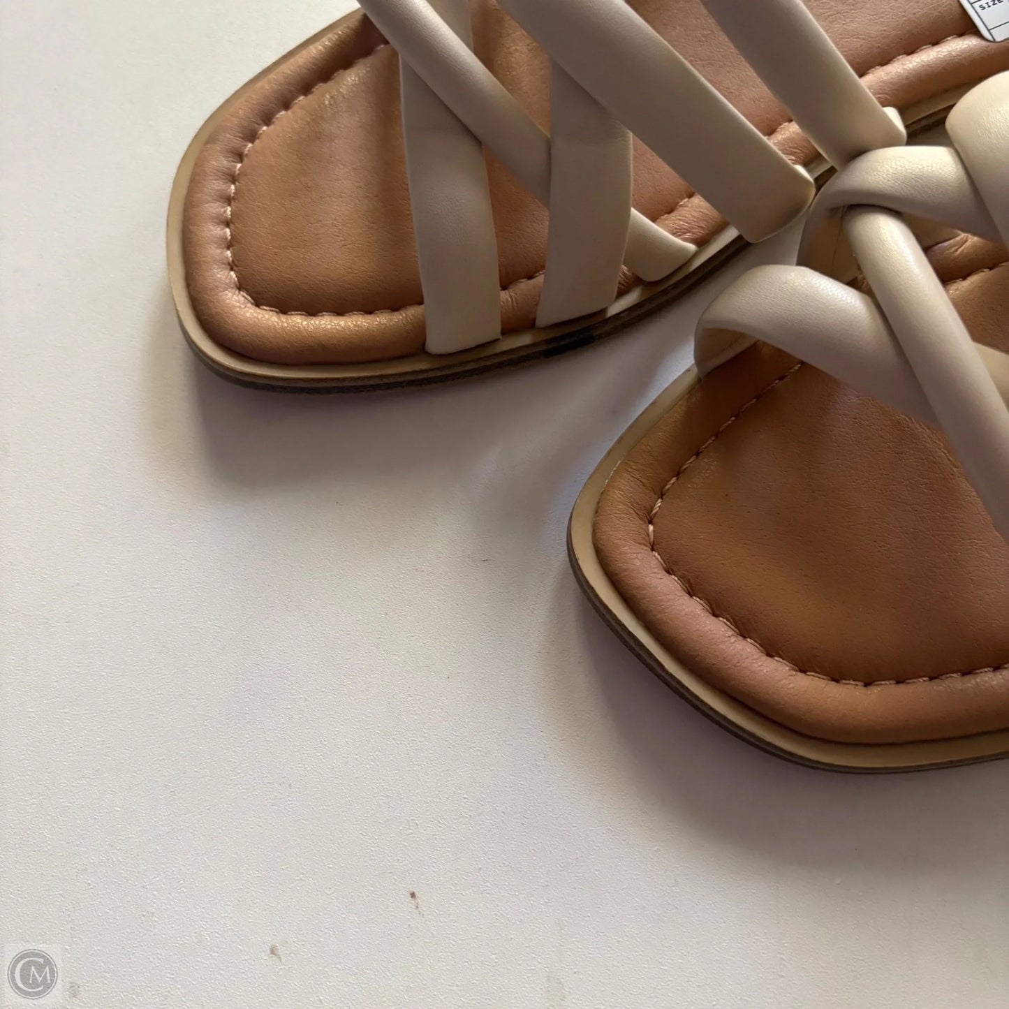 Sandals Flip Flops By Universal Thread In Cream, Size: 8