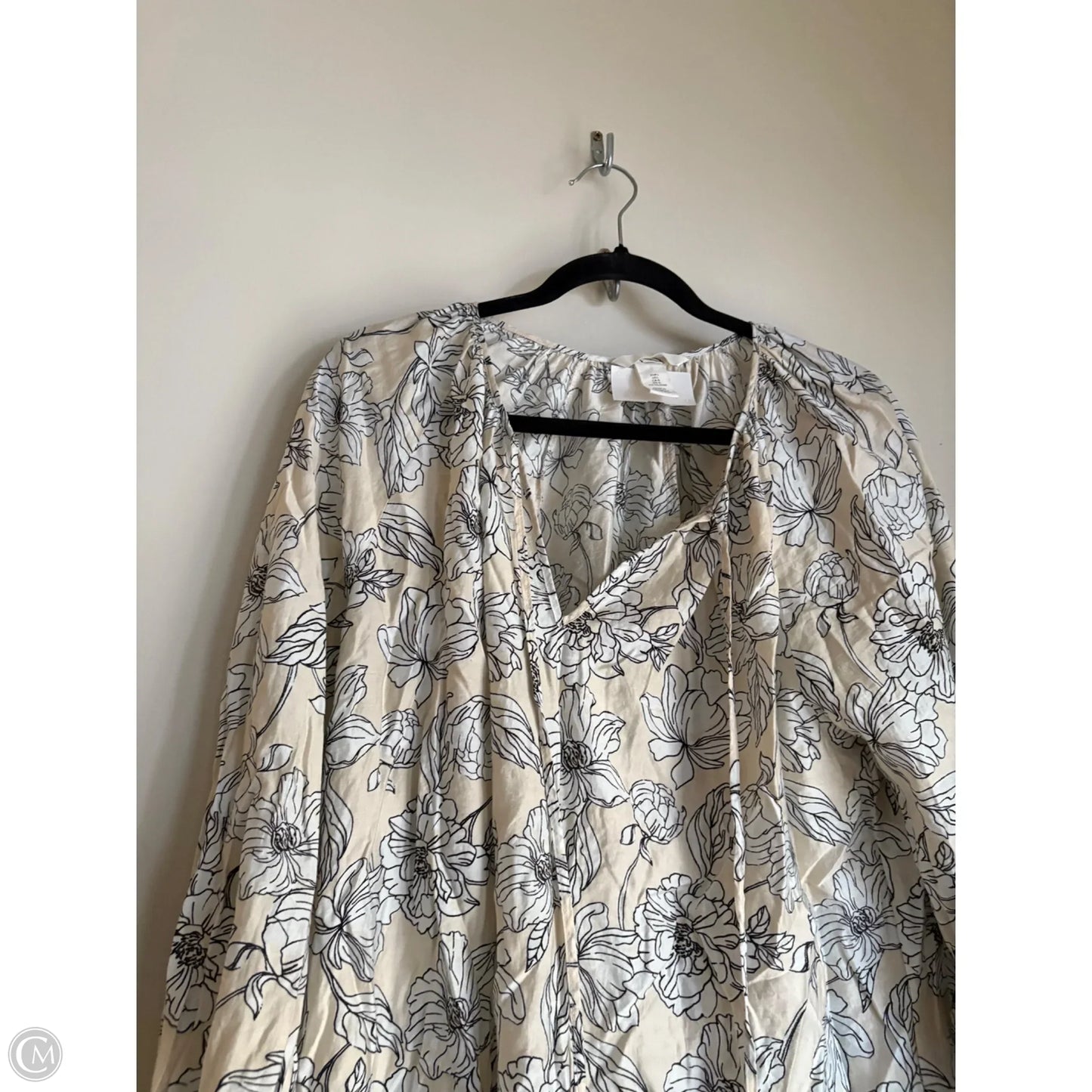 Dress Casual Midi By H&m In Black, Size: L