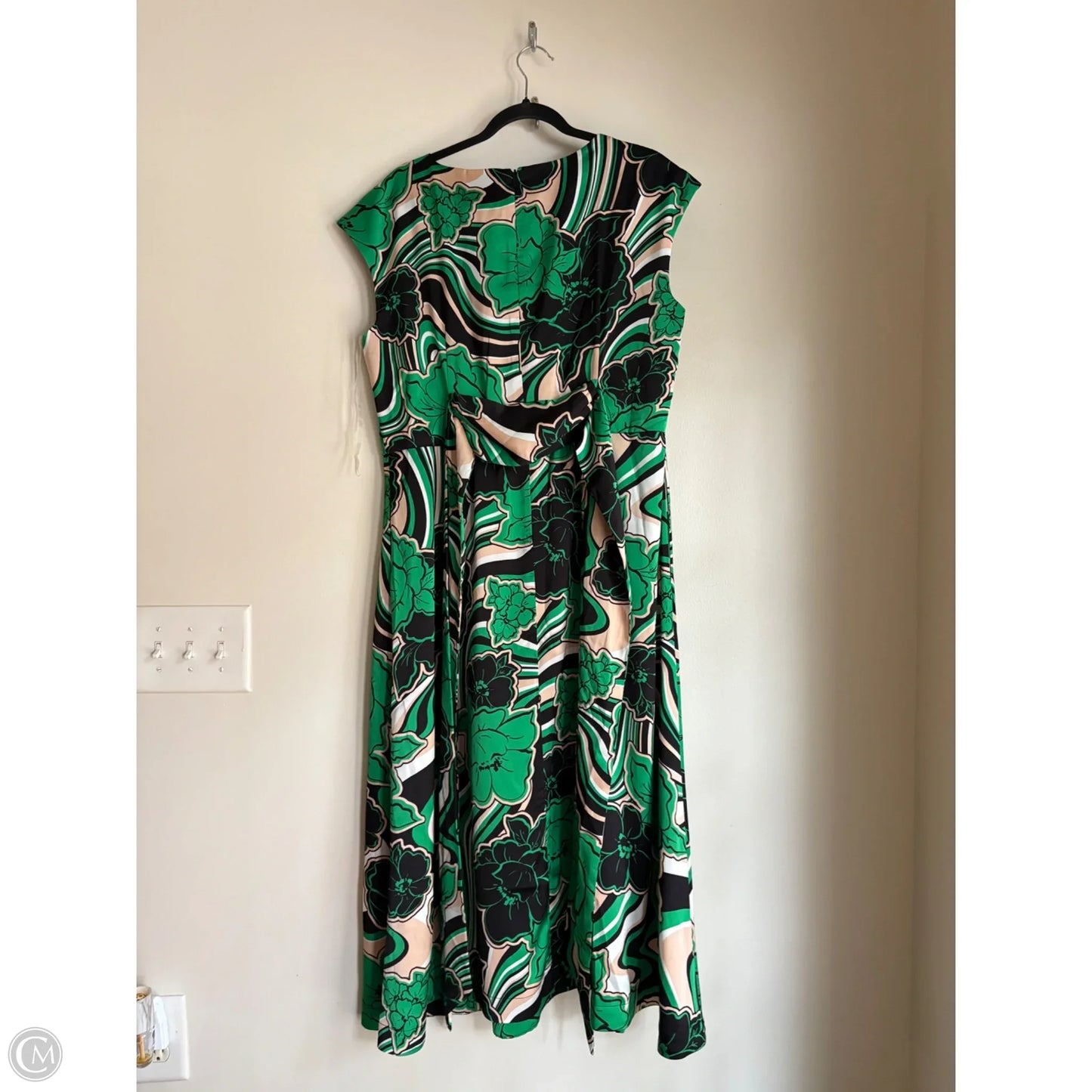 Dress Work By Anne Klein In Green, Size: Xl