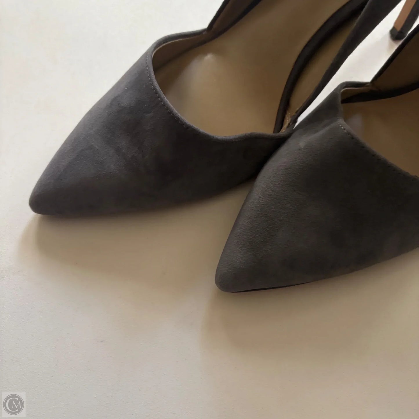 Shoes Heels Kitten By Ann Taylor In Grey, Size: 7.5