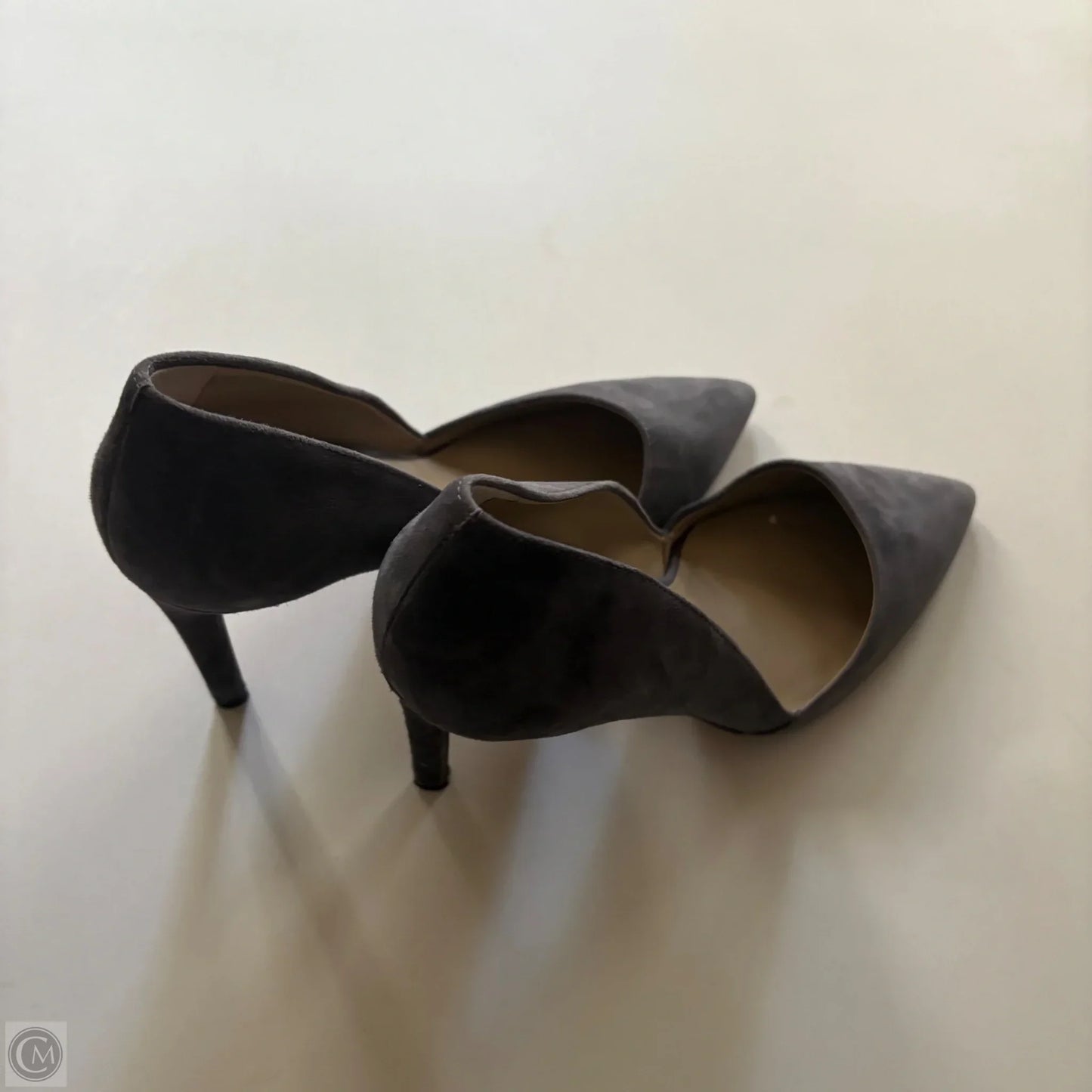 Shoes Heels Kitten By Ann Taylor In Grey, Size: 7.5