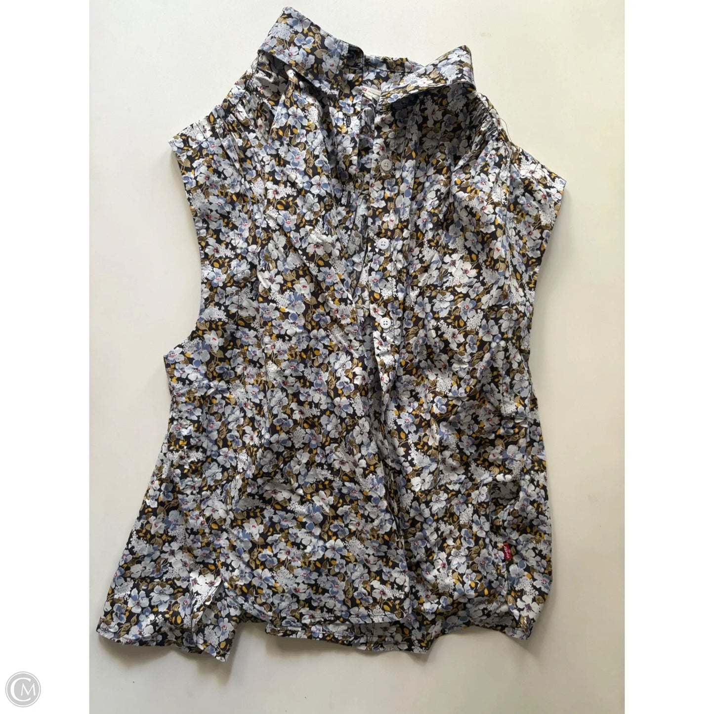 Top Sleeveless By Levis In Floral Print, Size: Xl