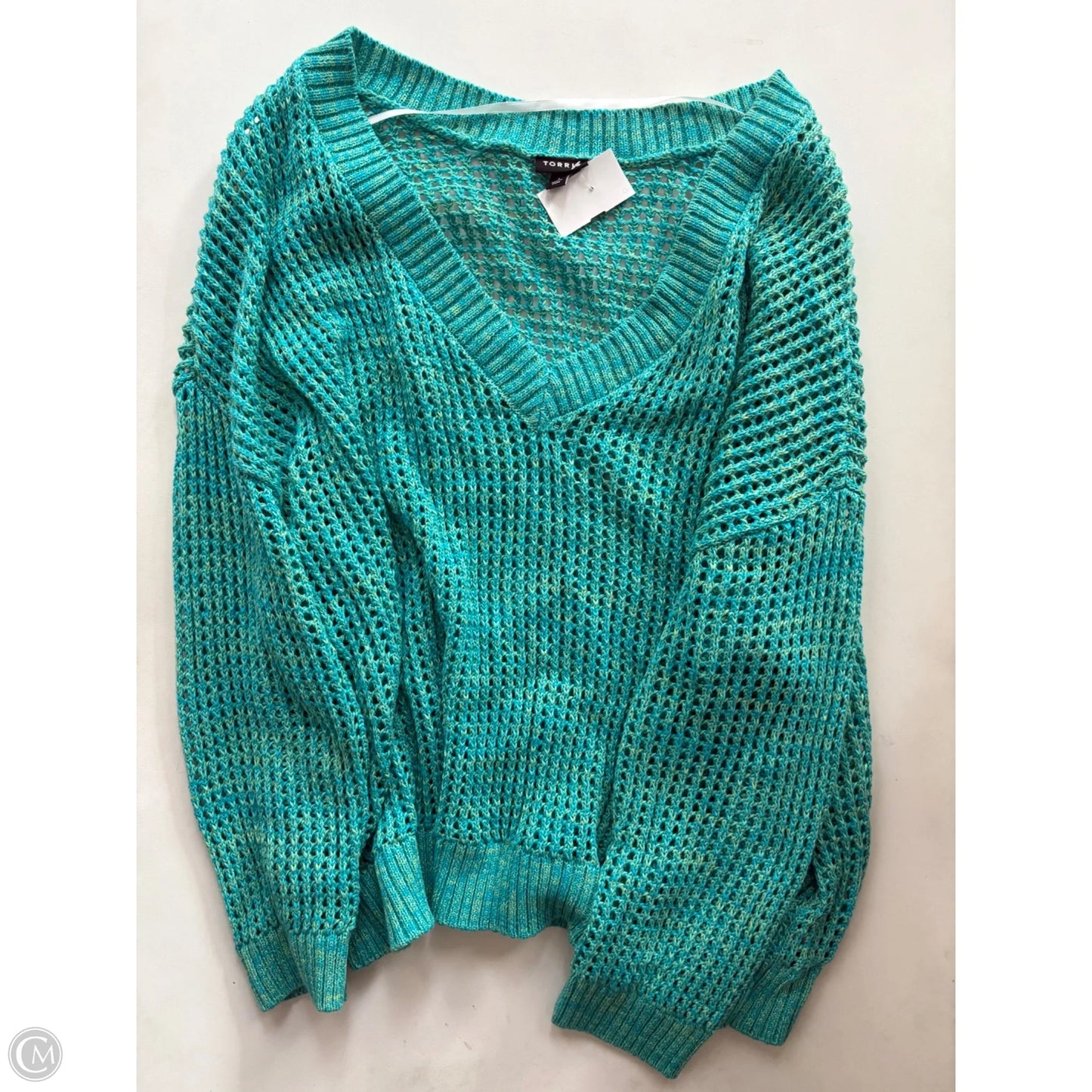 Sweater By Torrid In Blue, Size: 1x
