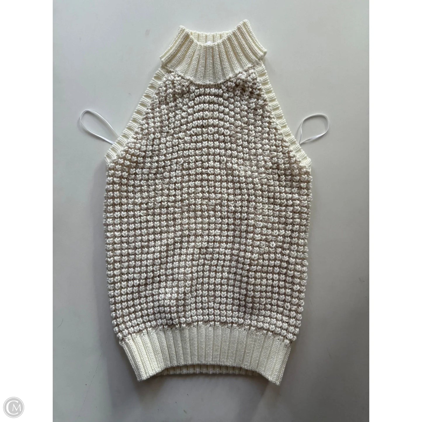 Sweater Short Sleeve By Little Lies In Cream, Size: S