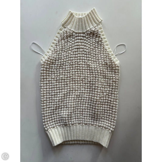 Sweater Short Sleeve By Little Lies In Cream, Size: S