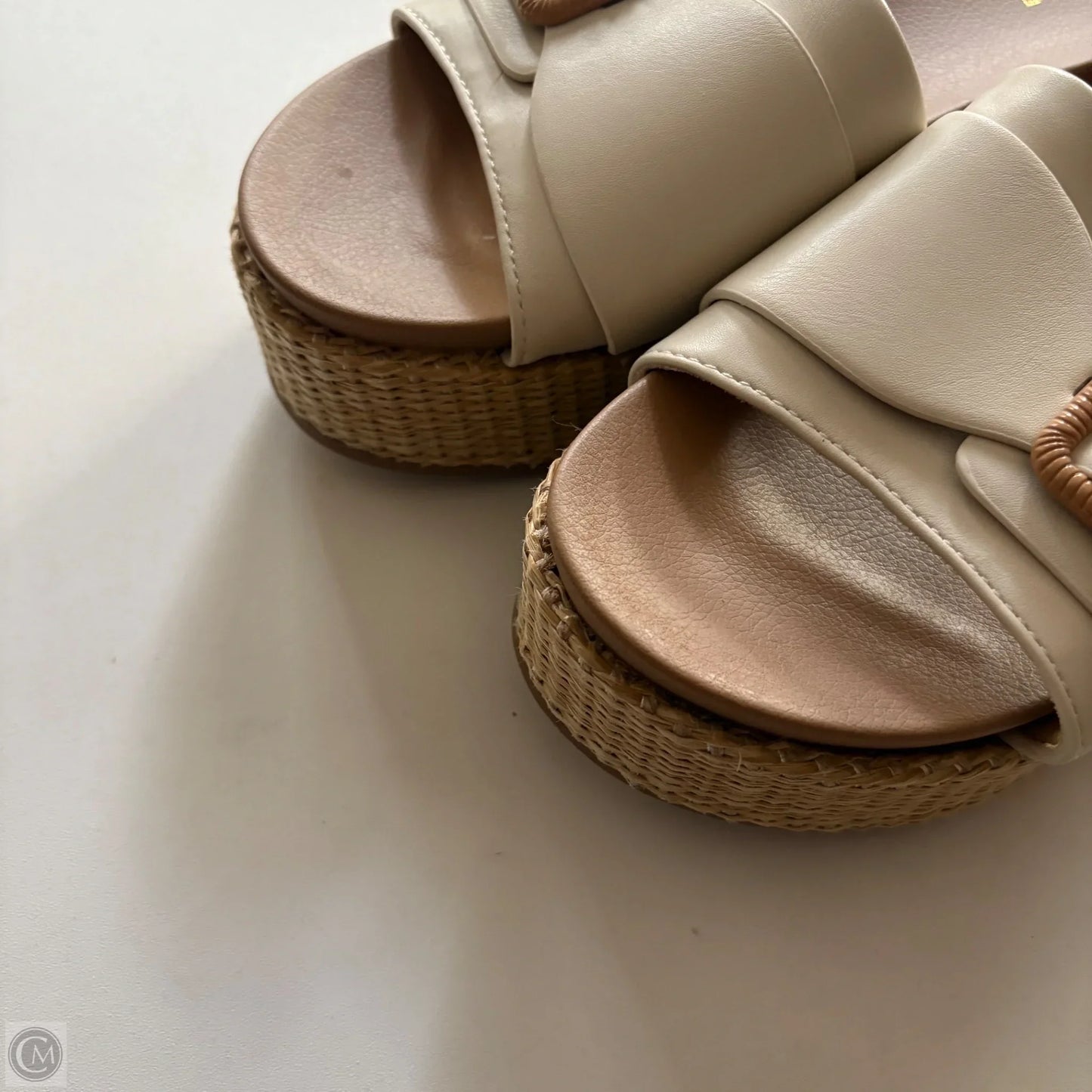 Shoes Heels Block By Soda In Cream, Size: 8