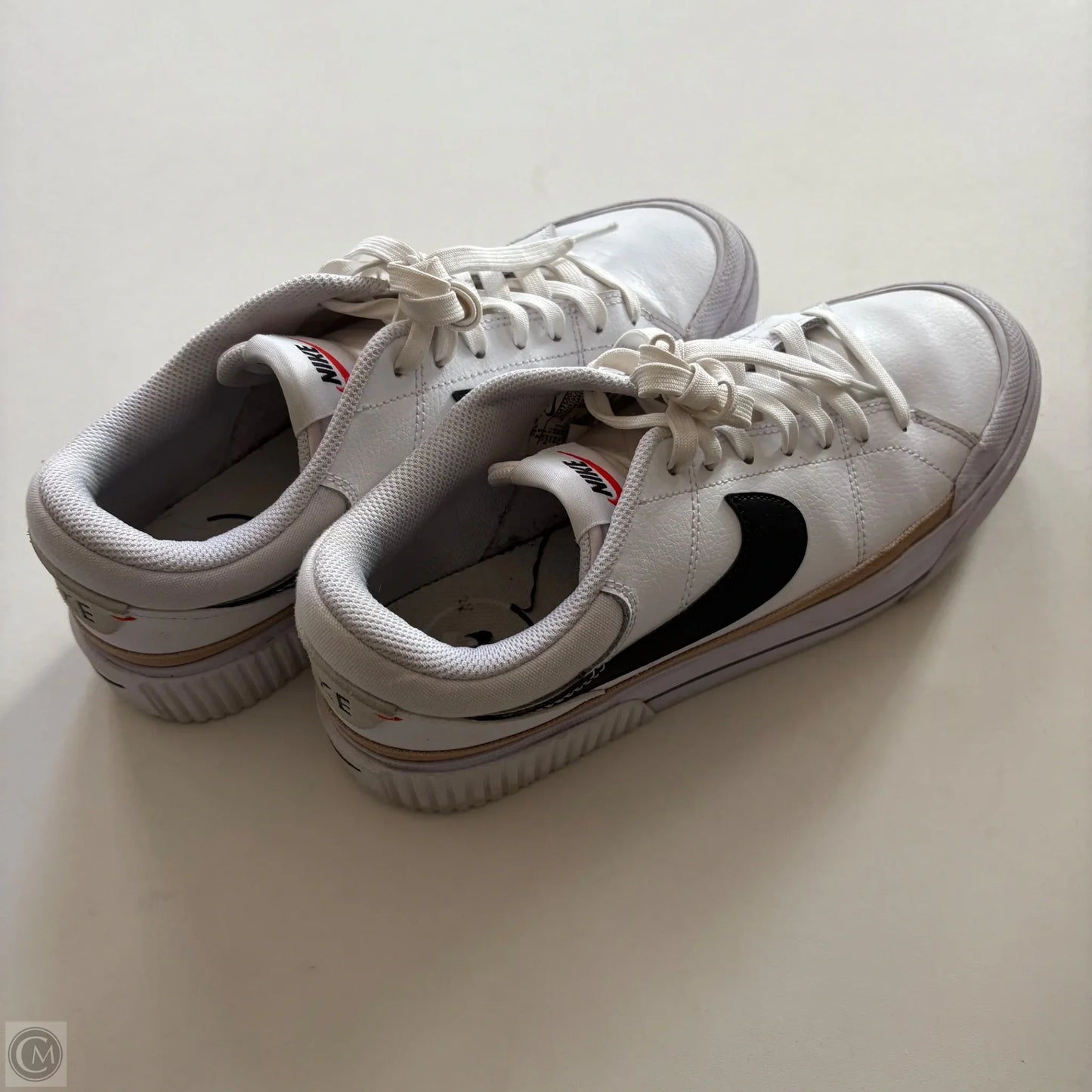 Shoes Athletic By Nike In White, Size: 9.5