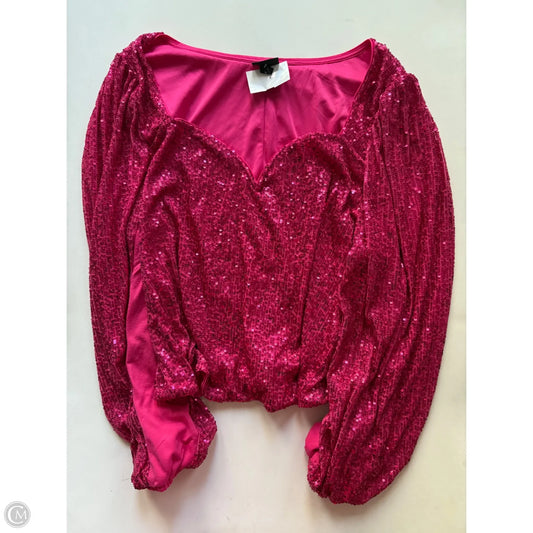 Top Long Sleeve By Torrid In Pink, Size: 2x