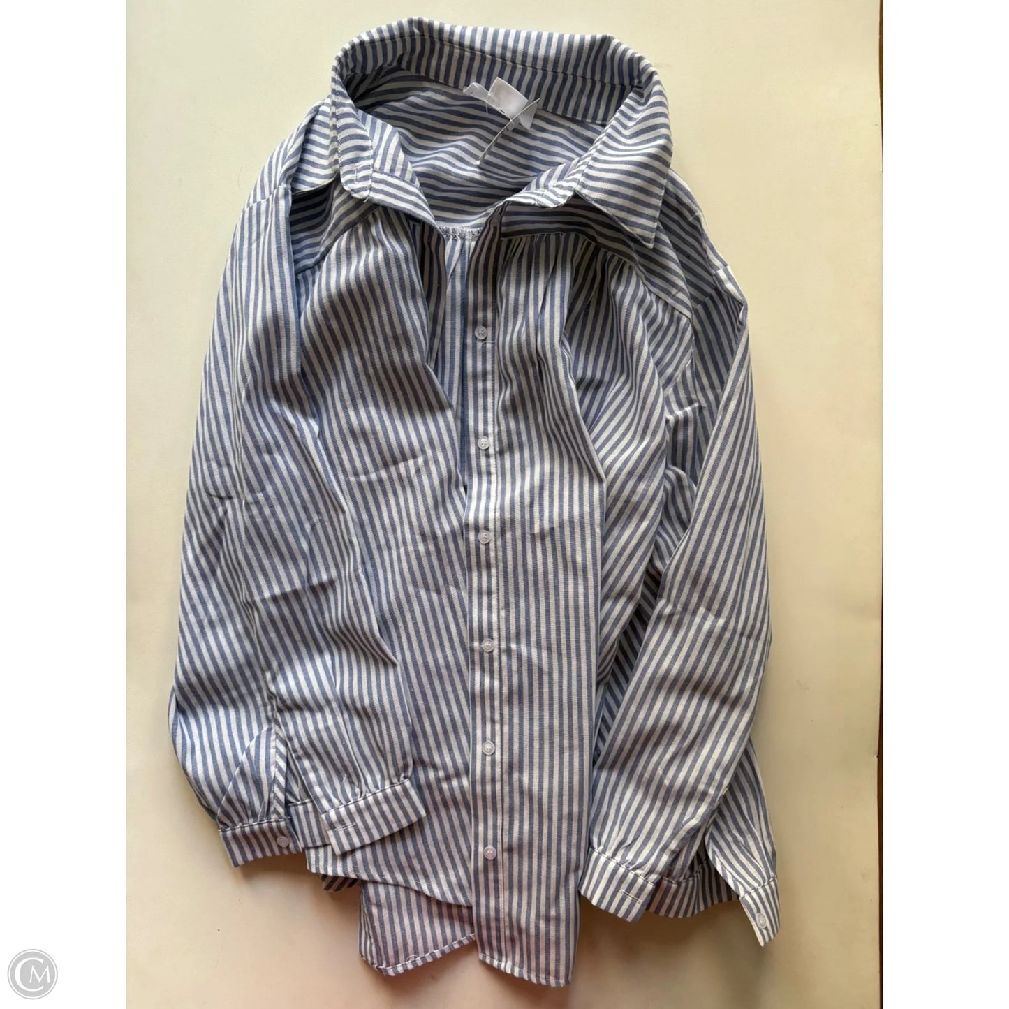 Top Long Sleeve By Chicsoul In Striped Pattern, Size: 1x