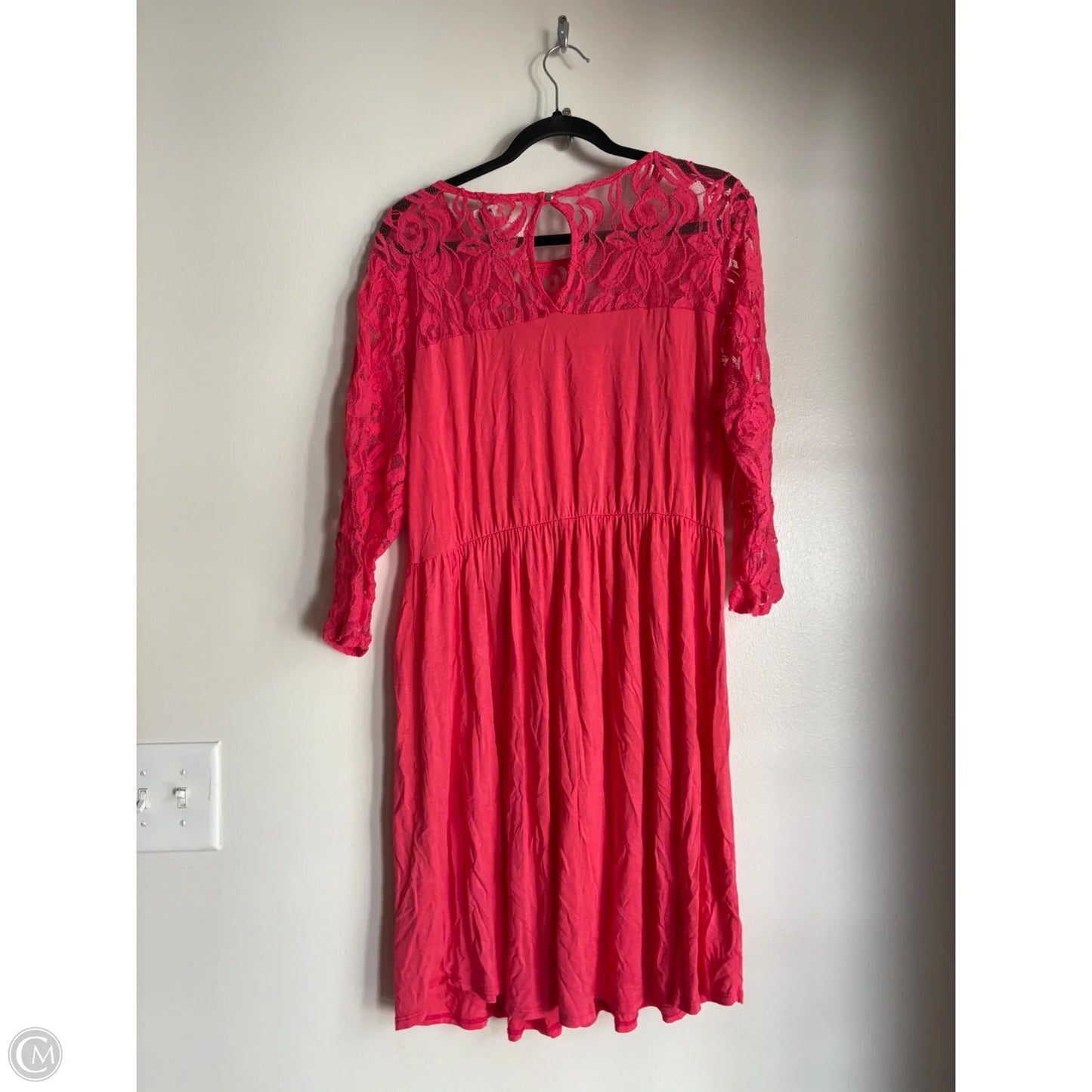 Dress Casual Midi By Chicsoul In Pink, Size: 2x