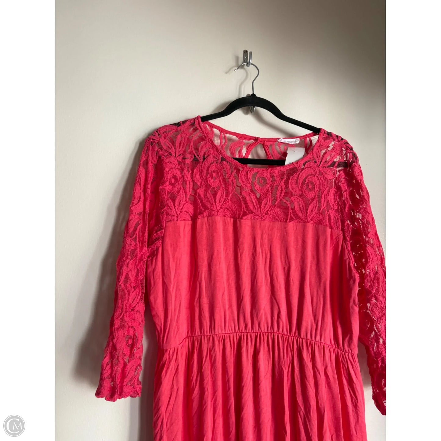 Dress Casual Midi By Chicsoul In Pink, Size: 2x