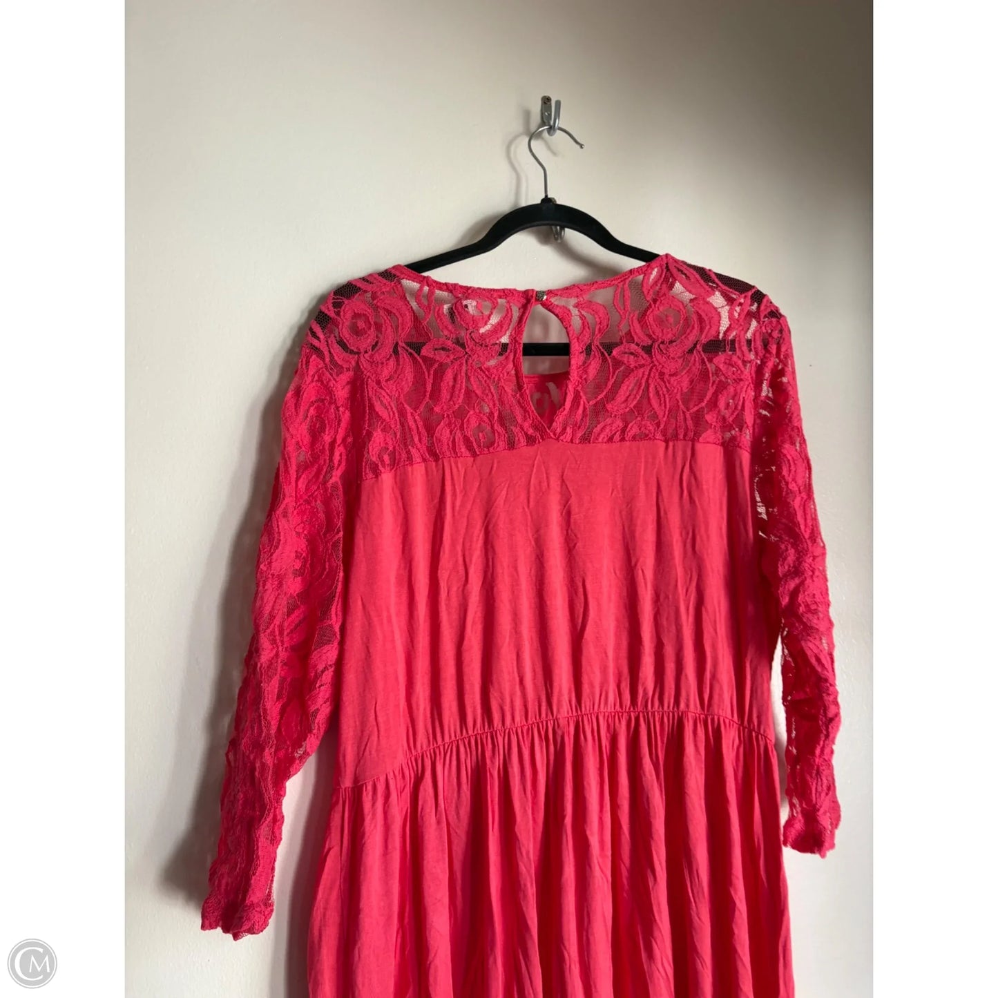 Dress Casual Midi By Chicsoul In Pink, Size: 2x