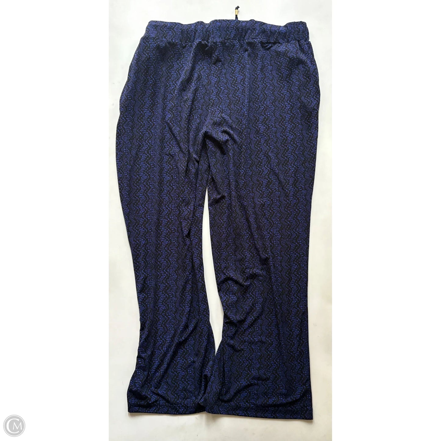 Pants Lounge By Ellen Tracy In Black & Blue, Size: 22