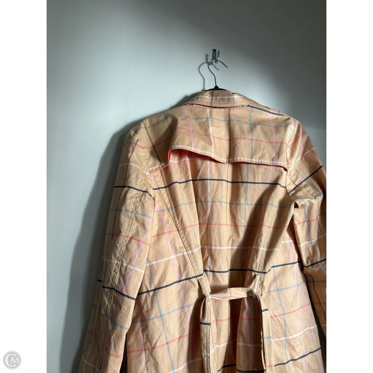 Coat Raincoat By Crown And Ivy In Plaid Pattern, Size: M
