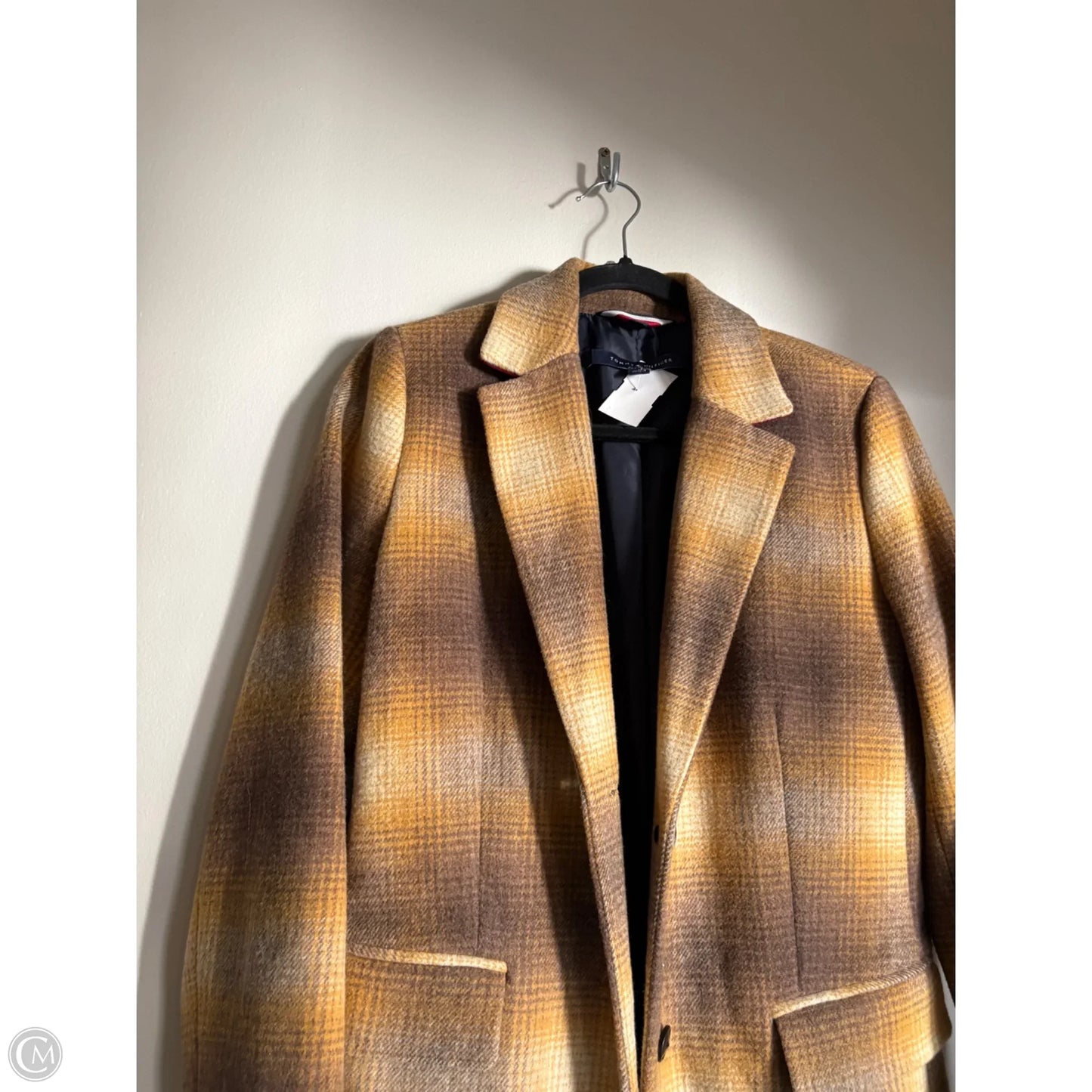 Coat Peacoat By Tommy Hilfiger In Yellow, Size: S