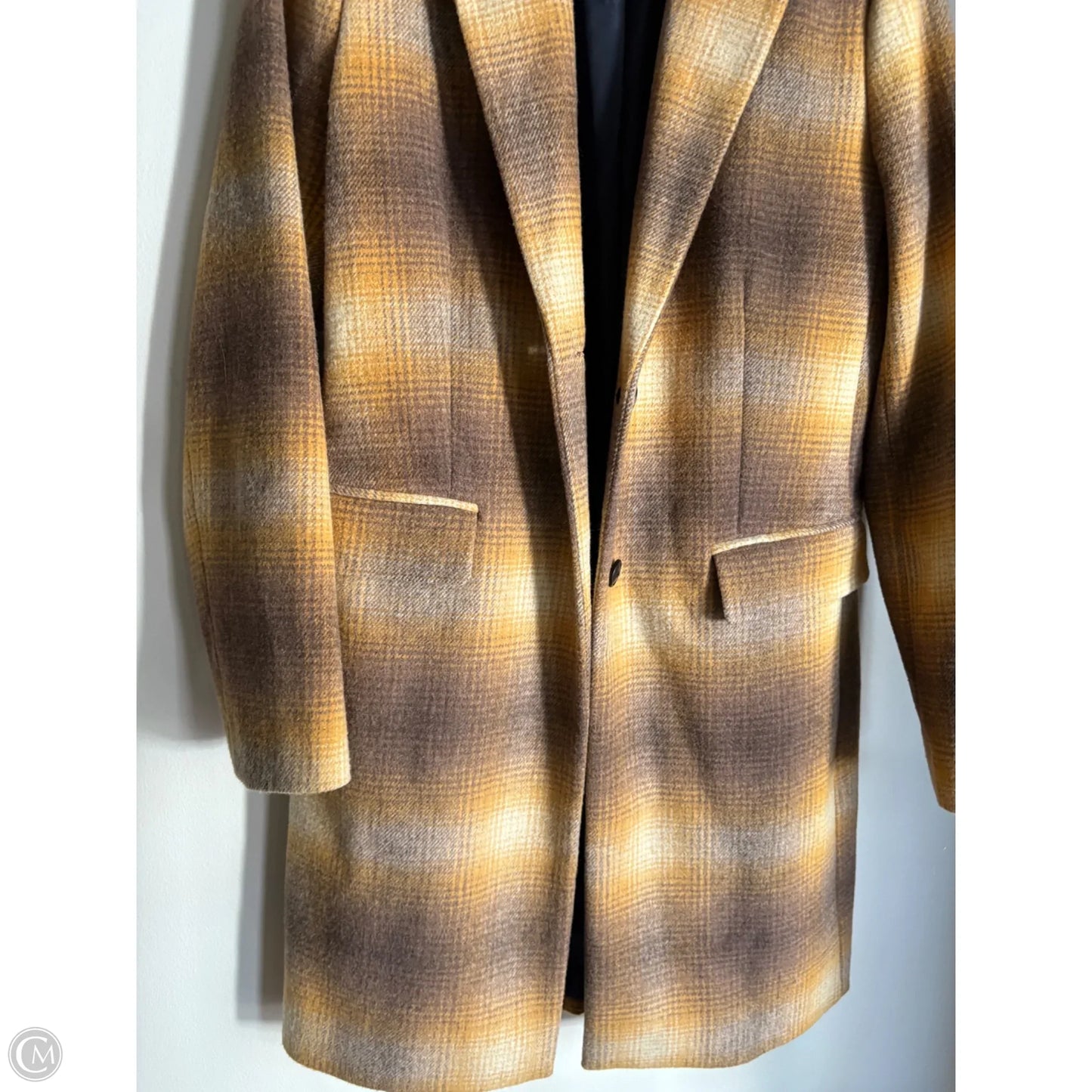 Coat Peacoat By Tommy Hilfiger In Yellow, Size: S