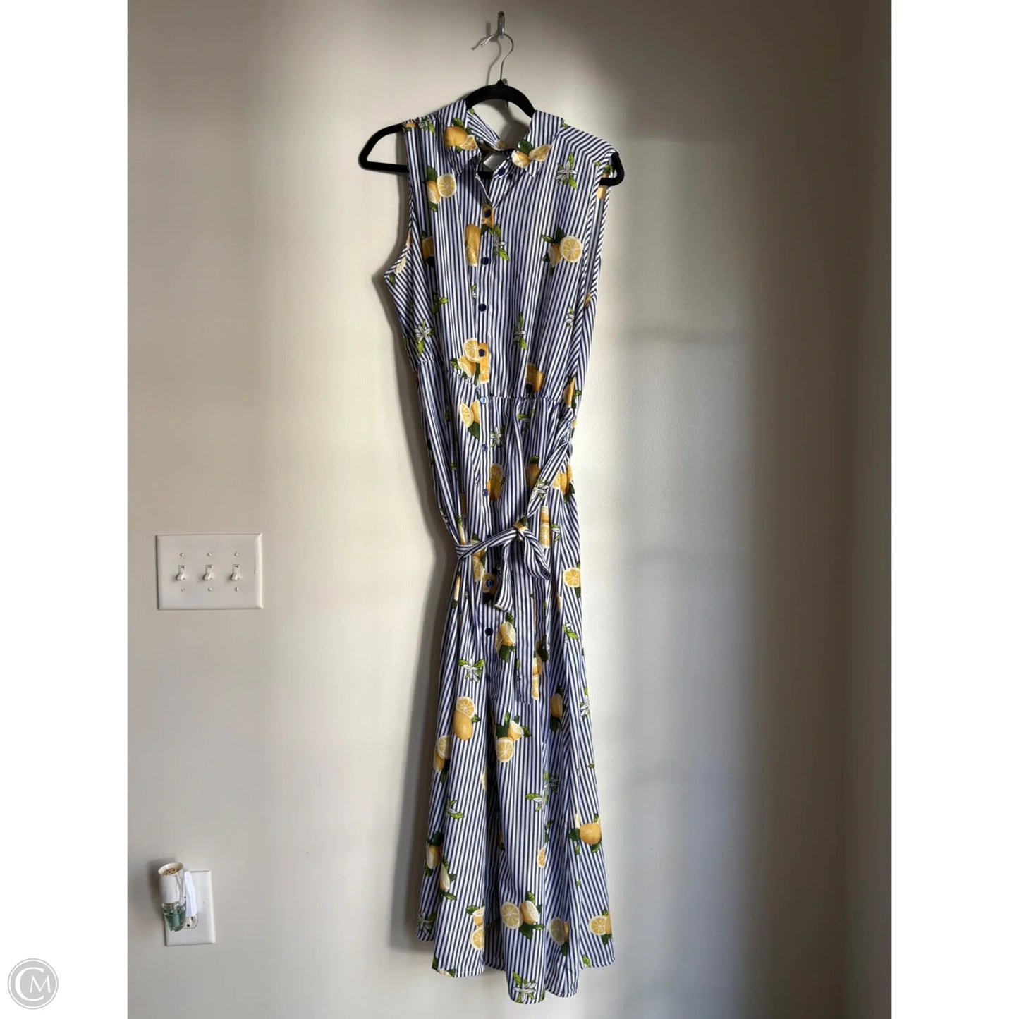 Dress Casual Maxi By Mlle Gabrielle In Striped Pattern, Size: 2x