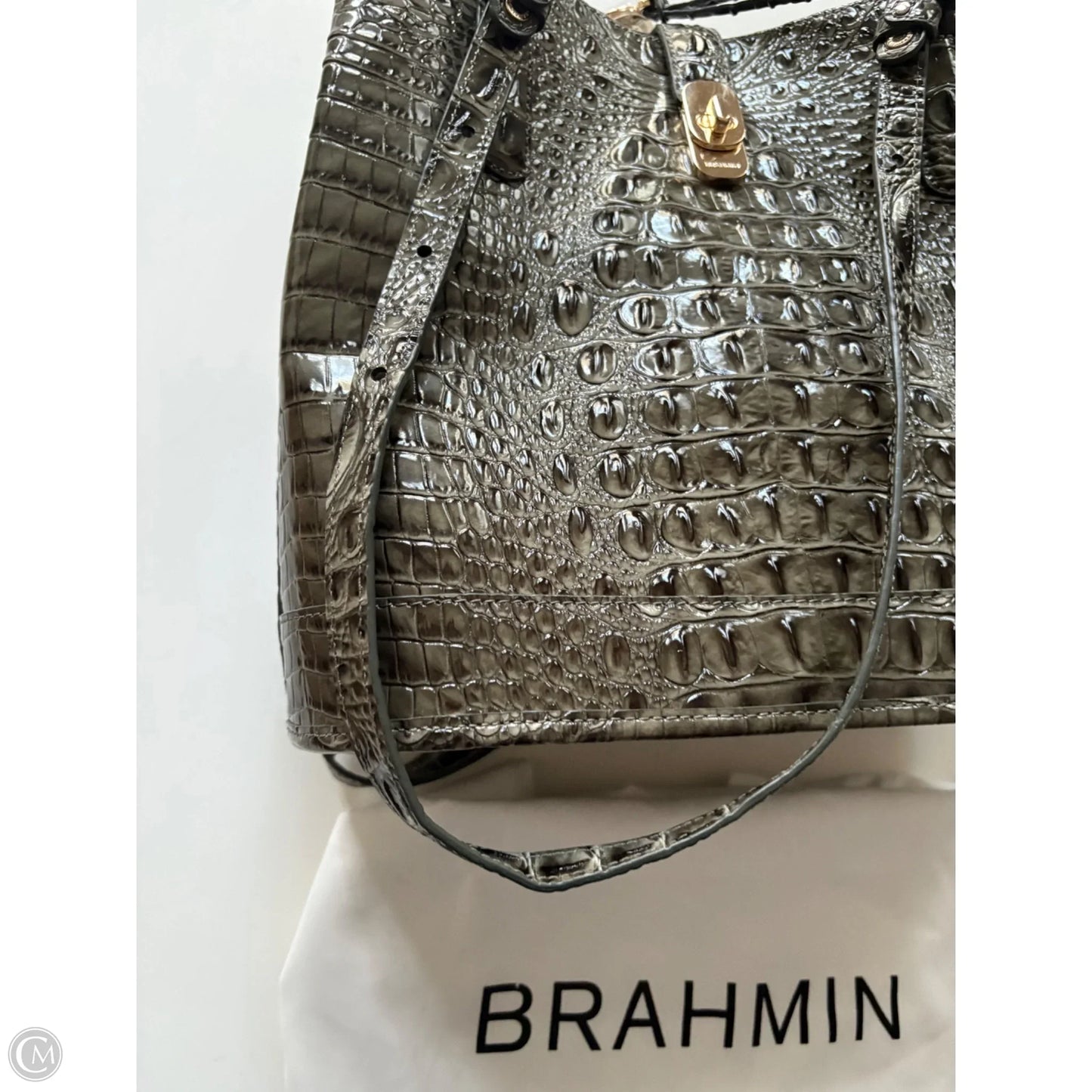 Handbag Designer By Brahmin, Size: Large