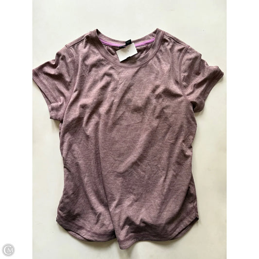 Athletic Top Short Sleeve By Eddie Bauer In Pink, Size: M
