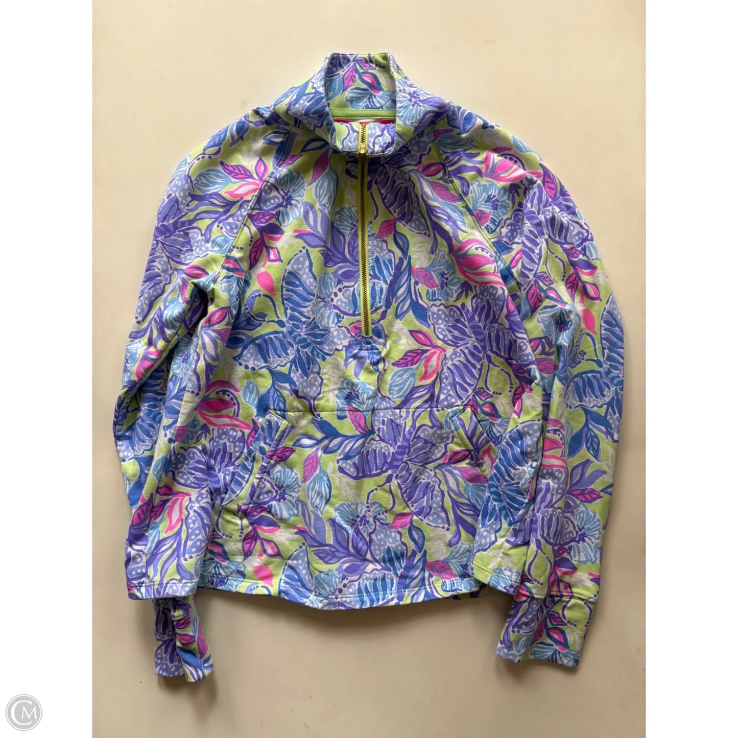 Top Long Sleeve Designer By Lilly Pulitzer In Purple, Size: Xs