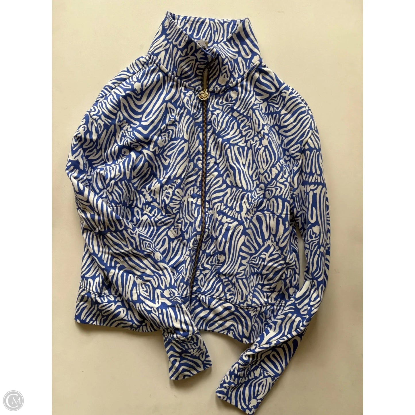 Top Long Sleeve Designer By Lilly Pulitzer In Blue, Size: Xs