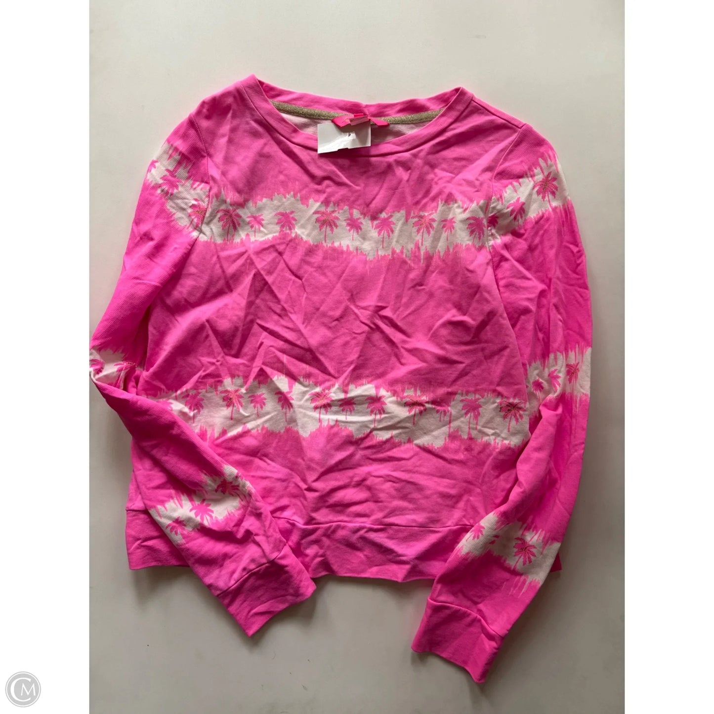 Top Long Sleeve Designer By Lilly Pulitzer In Pink, Size: S