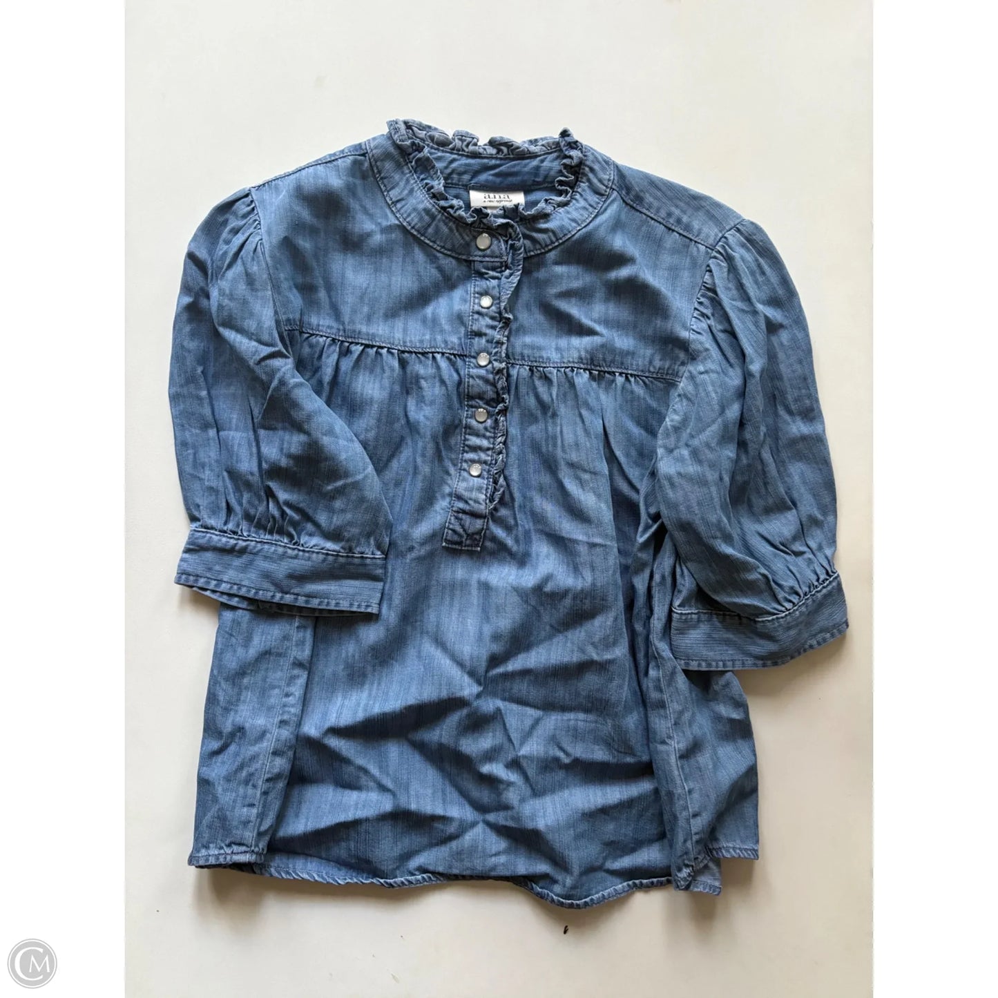 Top Short Sleeve By Ana In Blue, Size: S