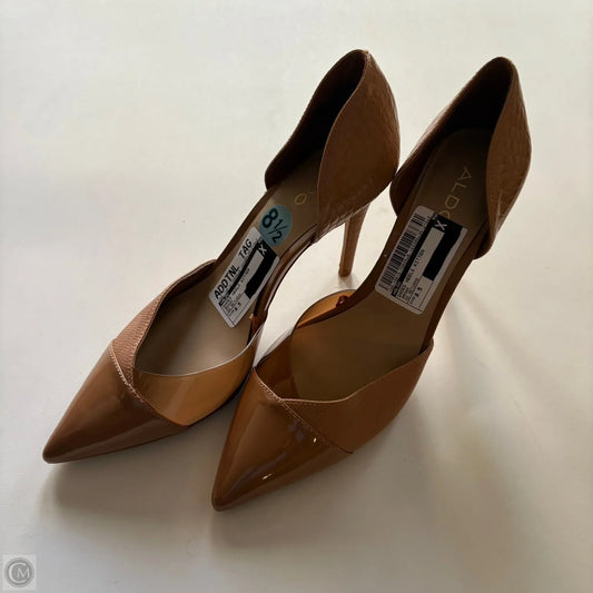 Shoes Heels Kitten By Aldo In Brown, Size: 8.5