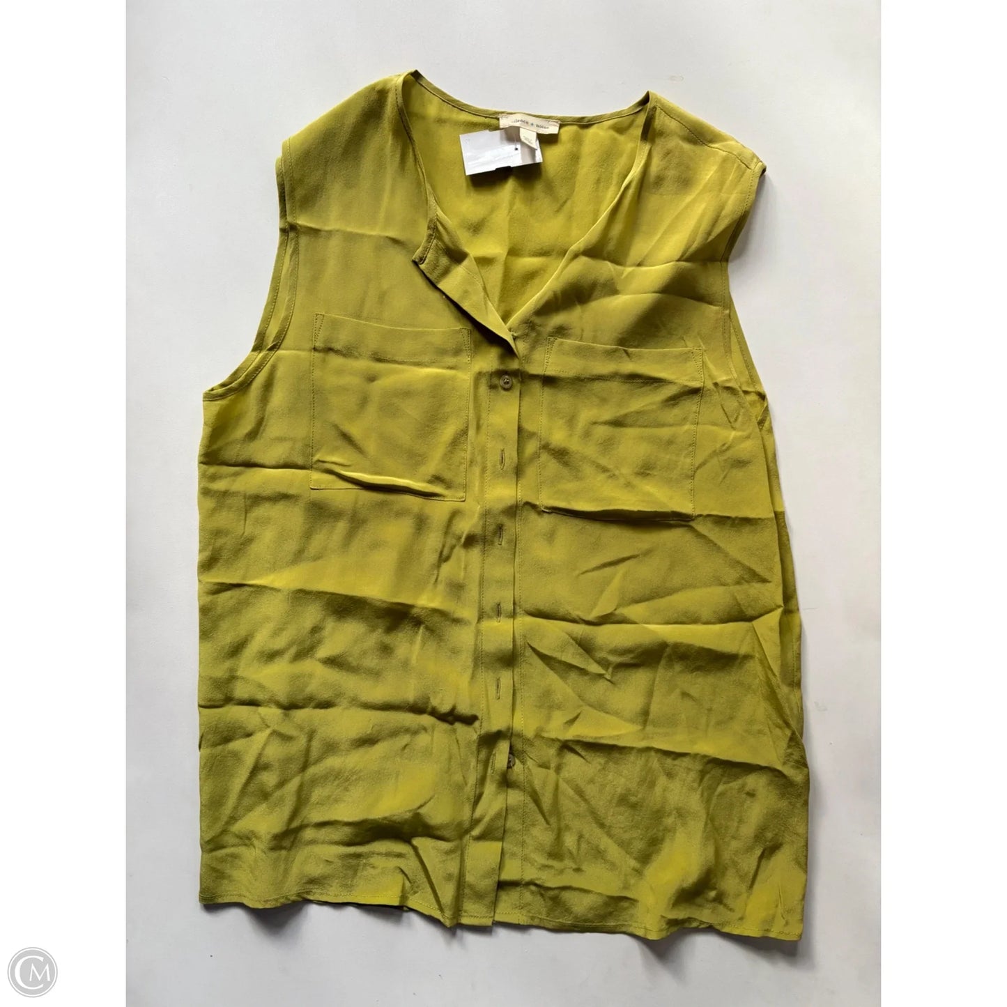 Blouse Sleeveless By Silence And Noise In Green, Size: S