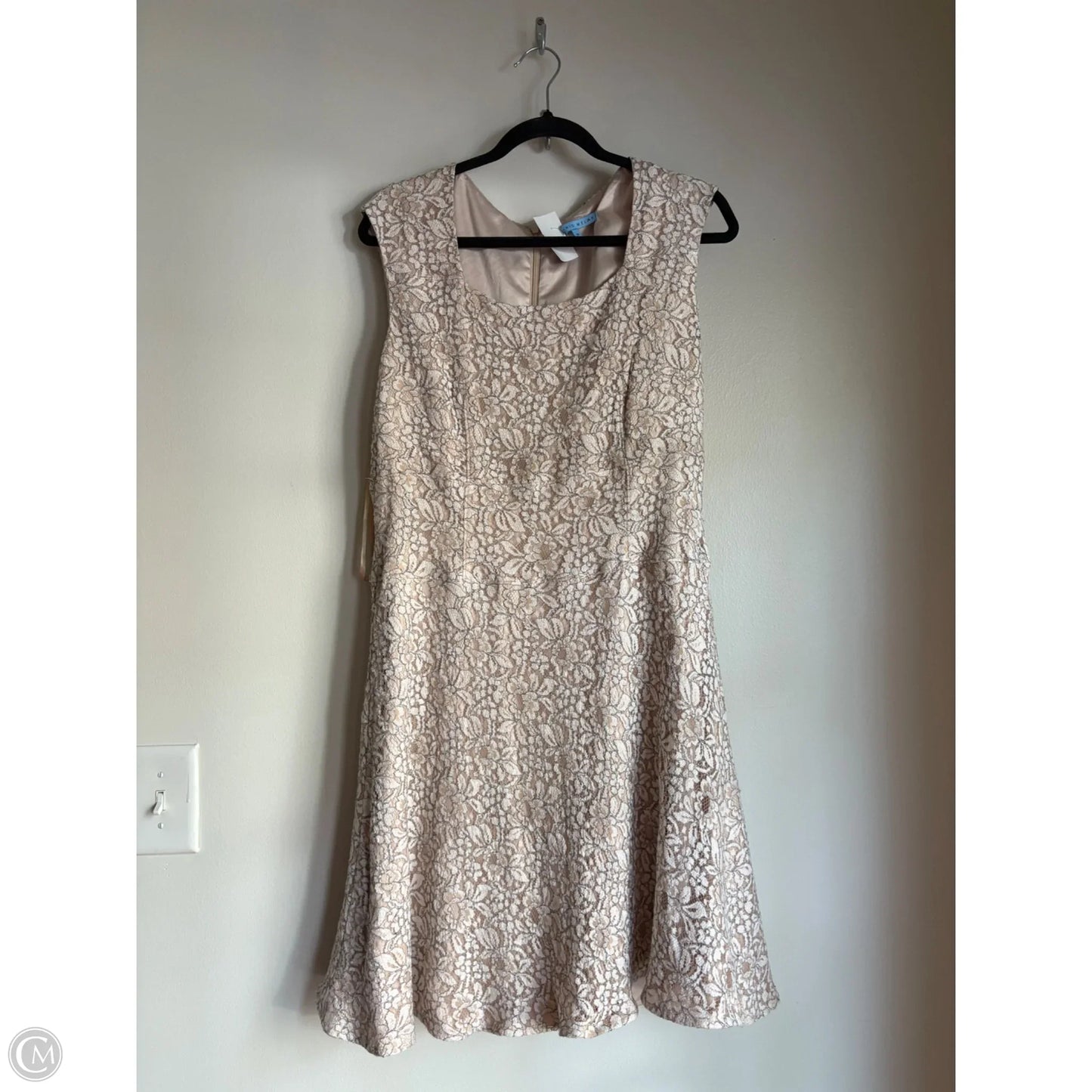 Dress Work By Antonio Melani In Cream, Size: L