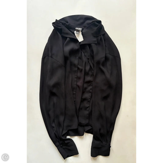 Blouse Long Sleeve By Worthington In Black, Size: L