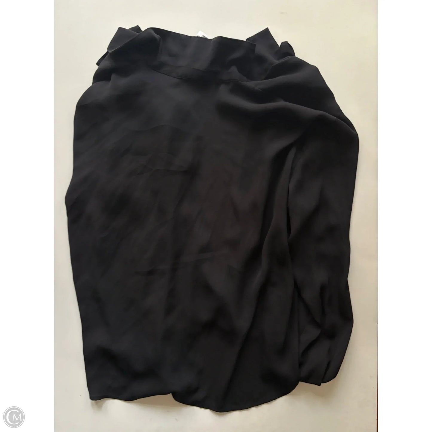 Blouse Long Sleeve By Worthington In Black, Size: L