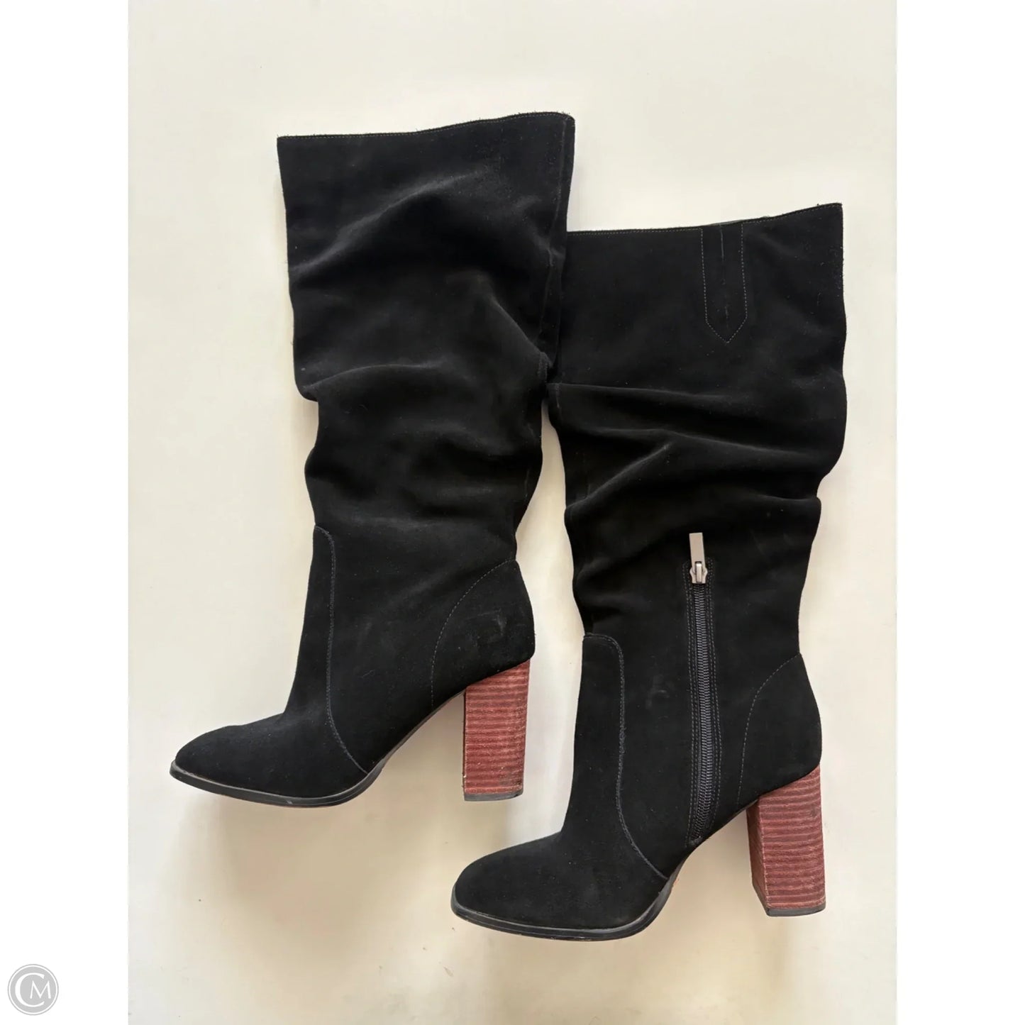 Boots Knee Heels By Splendid In Black, Size: 7.5