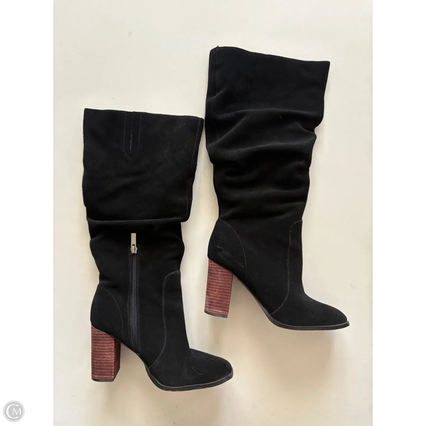 Boots Knee Heels By Splendid In Black, Size: 7.5