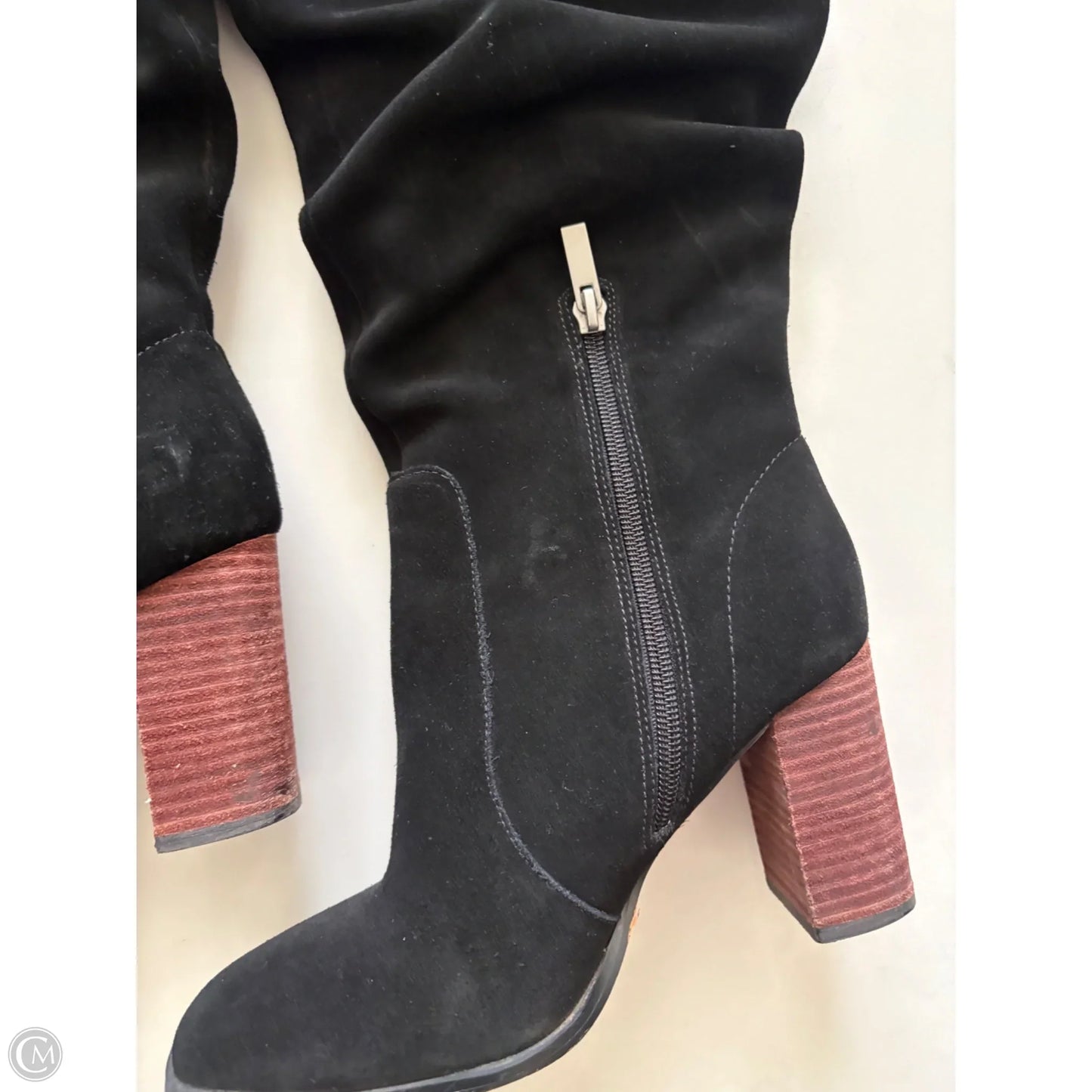 Boots Knee Heels By Splendid In Black, Size: 7.5