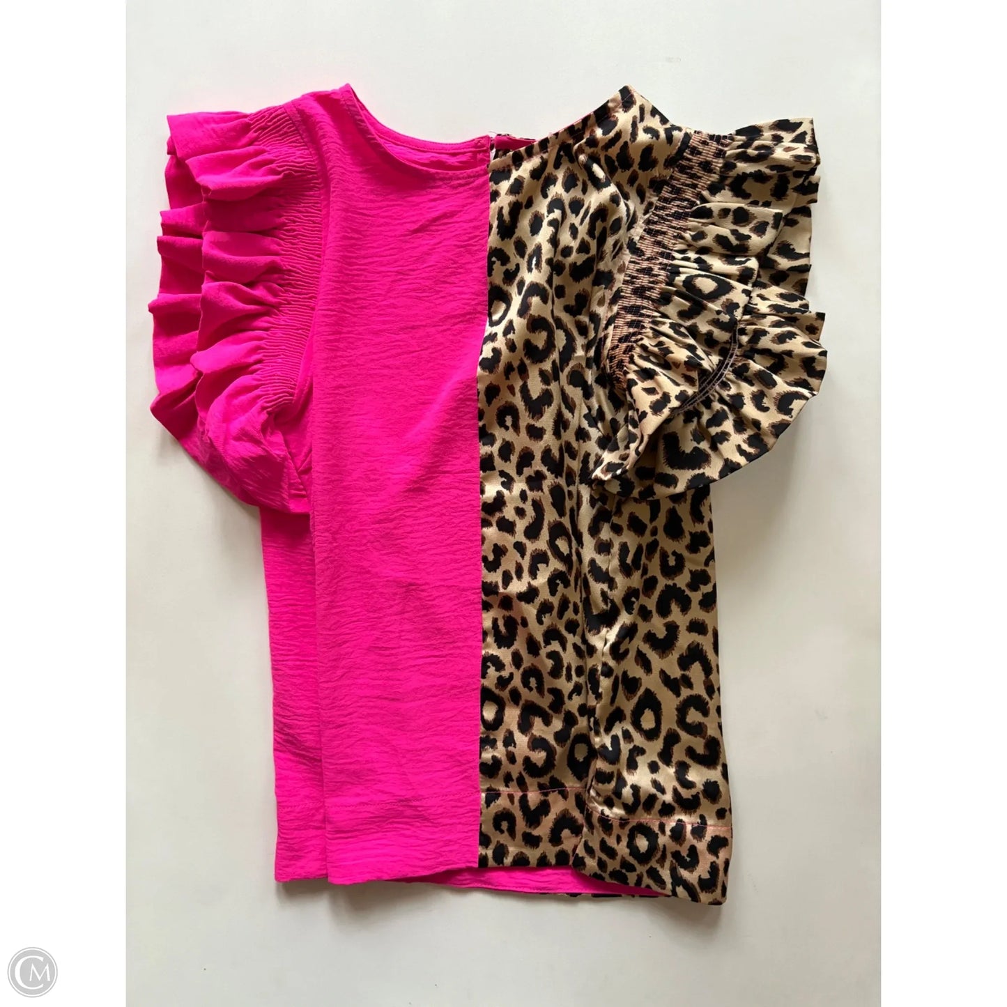 Top Short Sleeve By Jodifl In Animal Print, Size: S