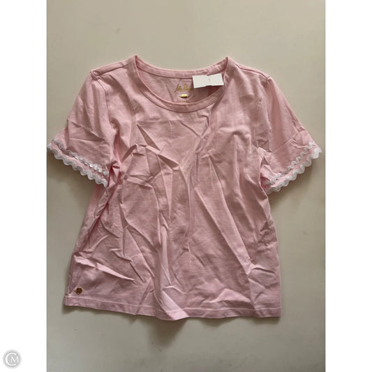 Top Short Sleeve Designer By Lilly Pulitzer In Pink, Size: Xs
