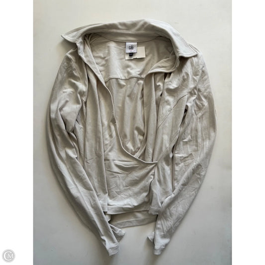 Top Long Sleeve By Cabi In Cream, Size: M