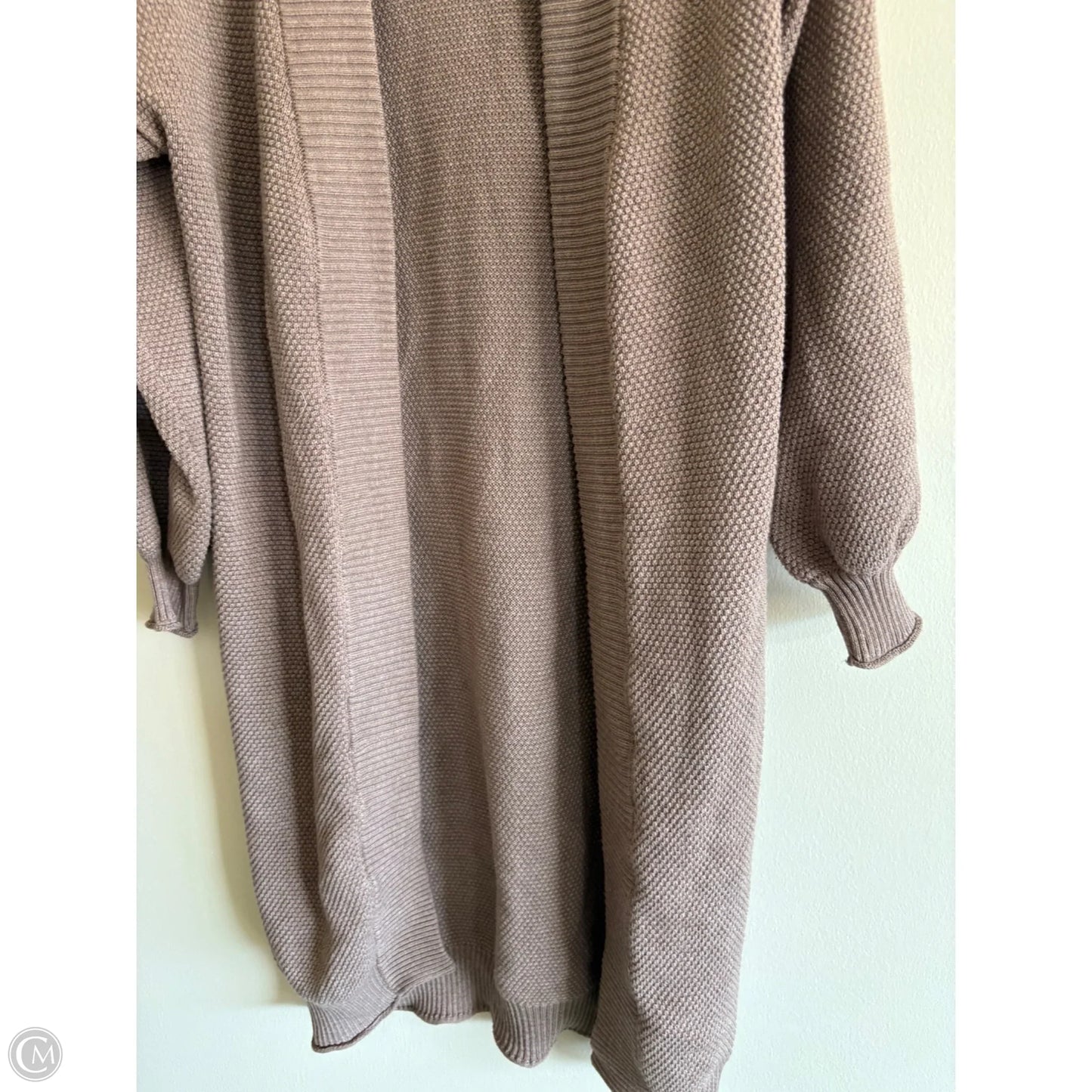 Sweater Cardigan By Flat White In Brown, Size: Osfm
