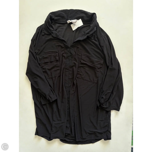 Top Long Sleeve By Good Days Only In Black, Size: 1x