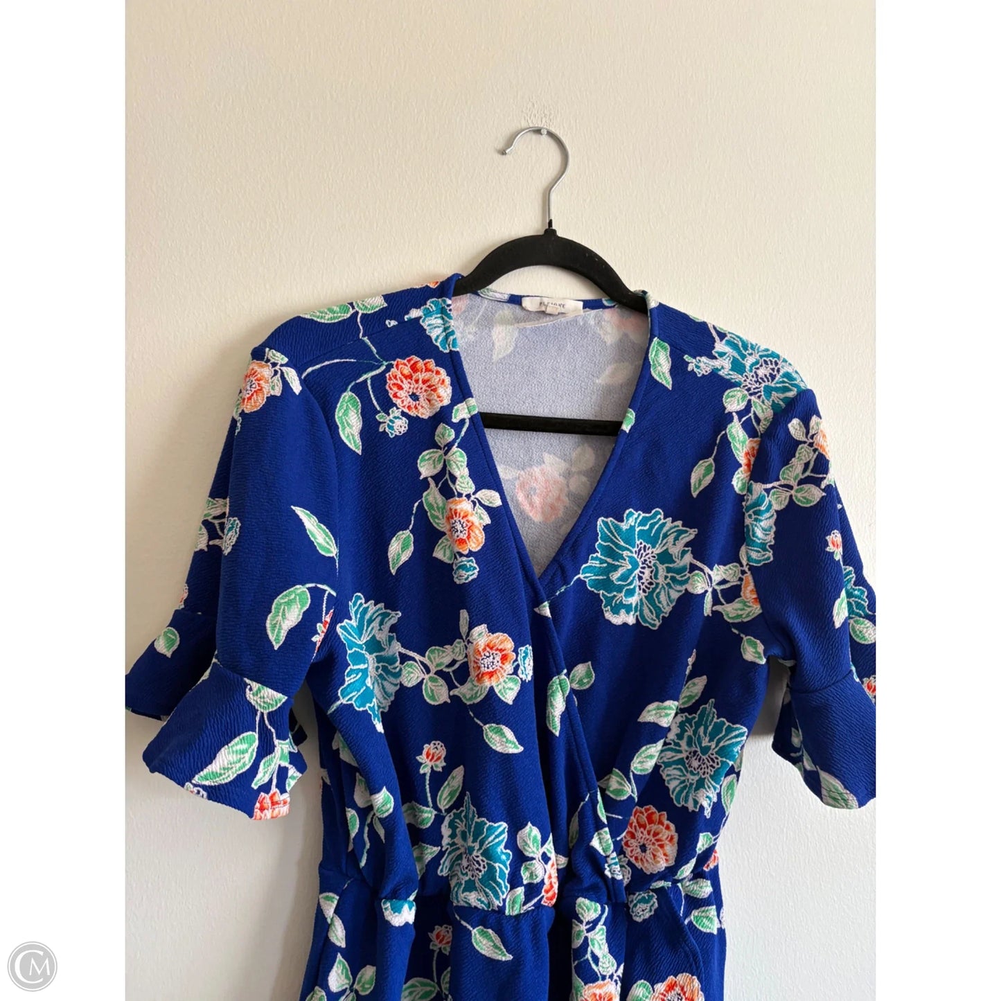 Dress Casual Midi By Pleione In Floral Print, Size: L