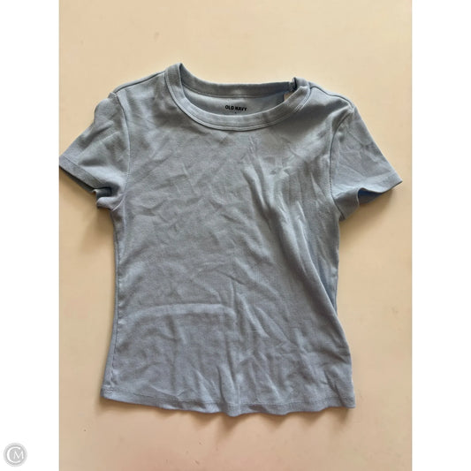 Top Short Sleeve By Old Navy In Blue, Size: M