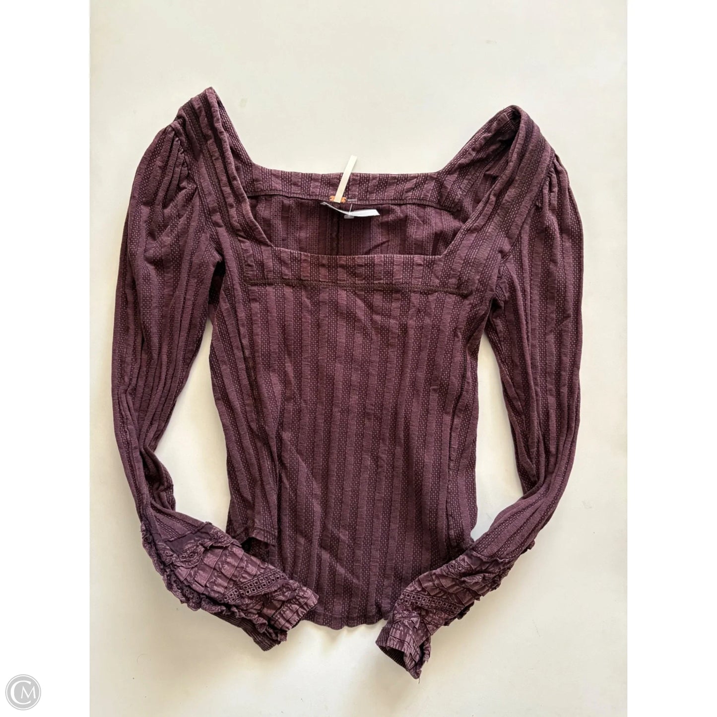 Top Long Sleeve By Free People In Purple, Size: S