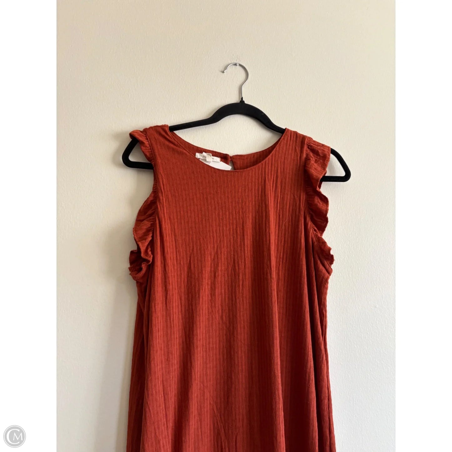 Dress Casual Maxi By Maurices In Orange, Size: Xl